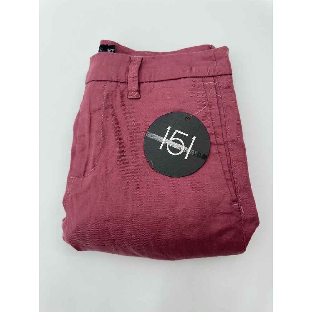 One 5 One Women's Size 9/29 Chino‎ Colette Pant MV26077Z Belted NEW